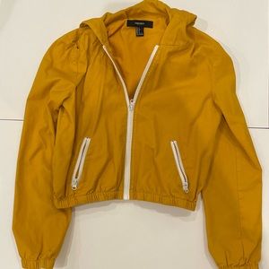 Mustard yellow cropped jacket